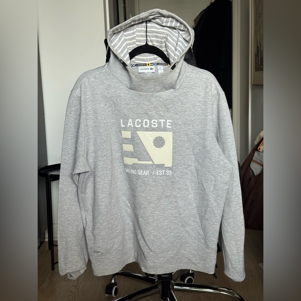 Lacoste Light Gray Men's Hoodie
